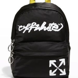 NWT OFF-WHITE Script Logo Arrow-Print Small Backpack